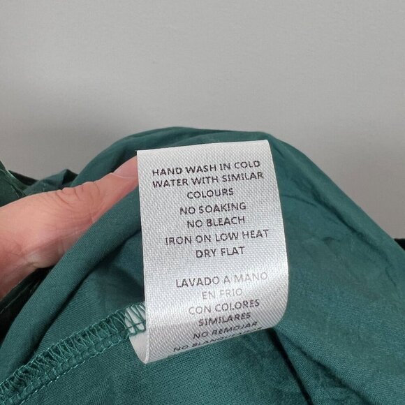 Altard State Babydoll Mini Dress Size XL Green Flutter Sleeve Tie Back Party - Picture 12 of 12